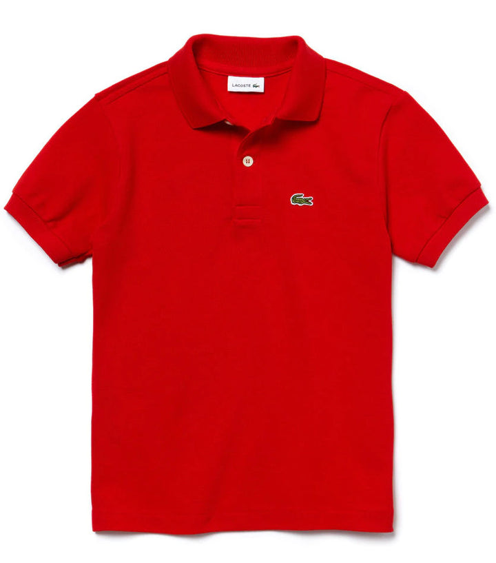 Polo Lacoste JR in petit pichè 1/8 Anni
( L1812)PJ2909-240 rouge