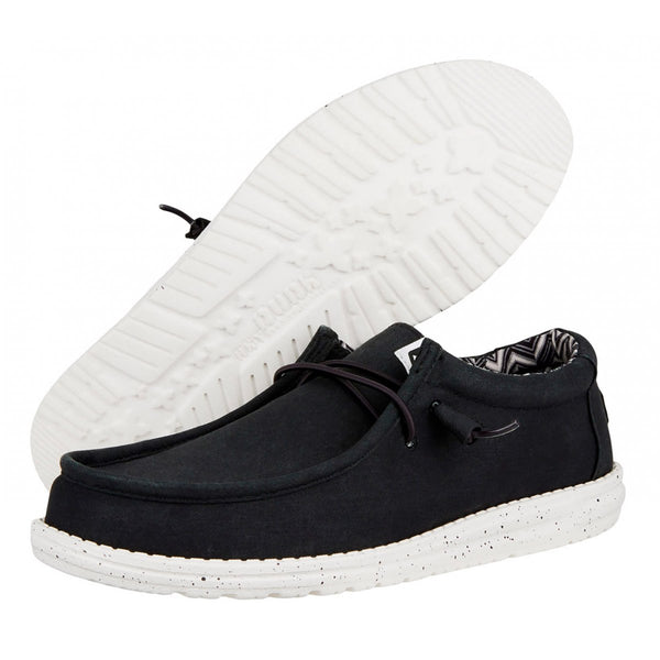 Hey Dude Wally Canvas Black White