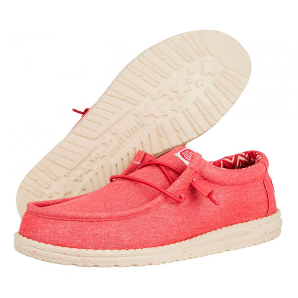 Hey Dude Wally Canvas Karanda Red