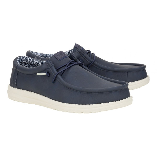 Wally Classic Navy Hey Dude Shoes