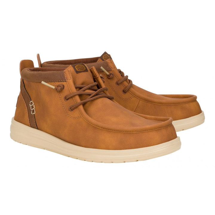 Wally Mid Grip Cognac/Tan Hey Dude Shoes